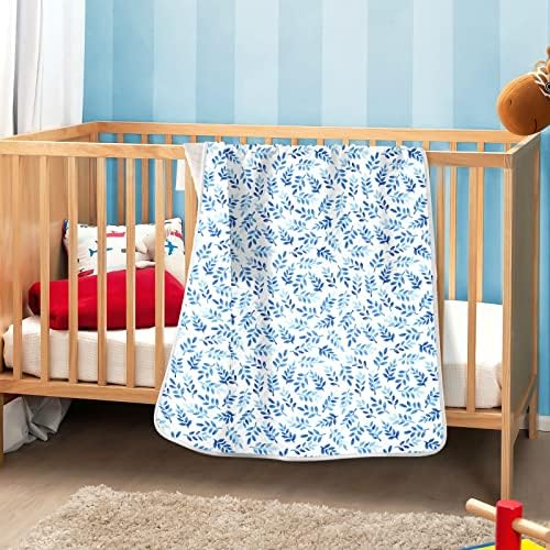 Cataku Watercolor sai cobertor de bebê azul para meninos meninas algodão Cobertores Cama Lança