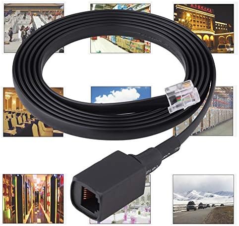 cordão de extensão PLPLAAOBO, 1,5m de separação removível de 6 pinos cabo de extensão de extensão portátil para Yaesu Radio Walkie Talkie