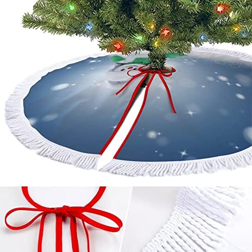 Salia de árvore de chirstmas tapete de natal de Natal com festas de férias de borla Decoração em casa 30 × 30