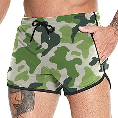 Xxbr masculino shorts, shorts de treino para homens, shorts de camuflagem rápida com bolsos com zíper, shorts