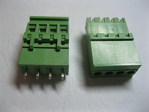 15 PCS Tipo de pinça reta 4way/pino de pin de 5,08 mm de parafuso conector de bloco de parafuso