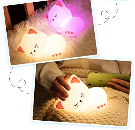 Presentes de Natal de Uonlytech lâmpadas de lâmpadas noturnas infantil noite luz adorável desenho animado gato de