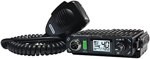Presidente Electronics Bill II FCC Ultra-Compact AM/FM CB Radio, Black, TXUS101