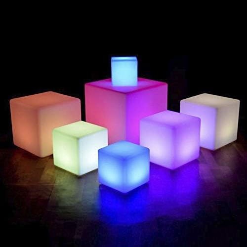 Creative colorido LED Light Cube Tancos Iluminação noturna interna 16 RGB Colors Luzes de cubo