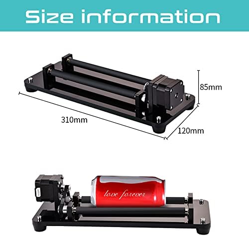 Máquina de gravura a laser de 360 ​​° para grave de rolo rotativo, ajuste para a superfície do tambor de rolo rotativa da máquina de gravura a laser