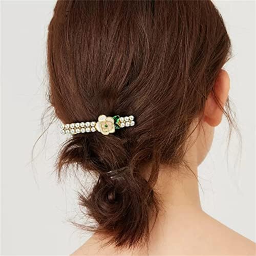Hair-Pins Hair Clip fêmea lateral da parte superior da cabeça Clipe A Word Clip Pearl Acessórios de
