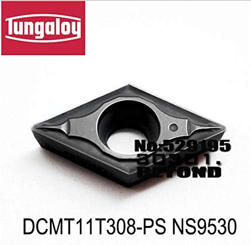 FINCOS DCMT11T304-24 NS9530/DCMT11T304-PS NS9530/DCMT11T308-PS NS9530, inserção original de Tungaloy