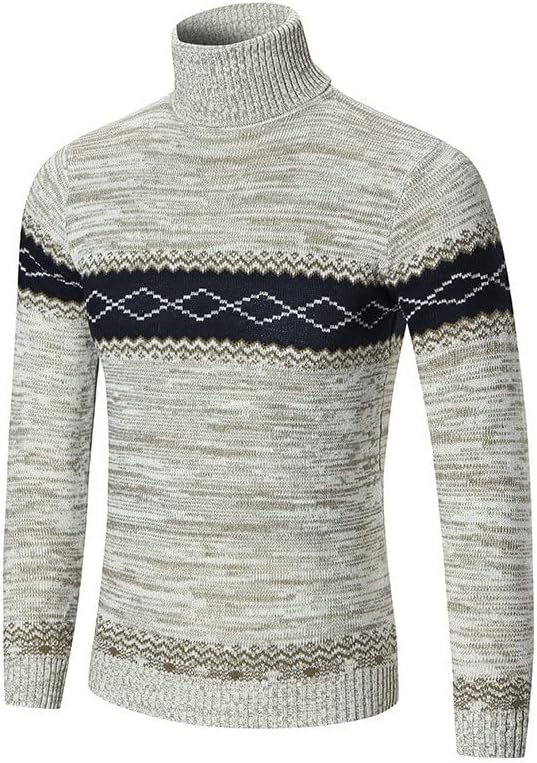 Suéter masculino plus size gurtleneck manga longa sweatershirt blusa suéter superior de blusa de camisa superior