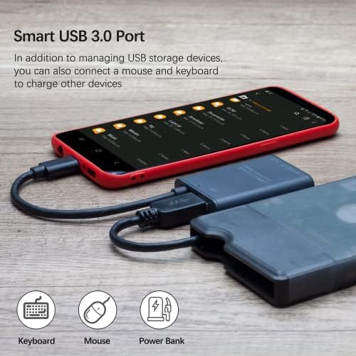 Leitor de cartão SD, adaptador USB-C para SD/Micro SD Adaptador e porta USB 3.0, USB de alta velocidade