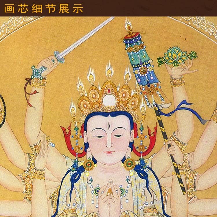 南无 大准 王菩萨 准佛母 佛像 画像 准胝 观音 挂 挂画 卷轴画 nanwu dazhunwang bodhisattva quase-budista buddha estátua retrato