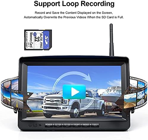 Faokoo Wired 7 + Wireless 9 Backup Camera Pacotes