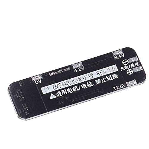 Galaxyelec 10pcs 3s 20A Bateria de lítio de íon lítio 18650 PCB PCB BMS Protection Board 12.6V Cell 59x20x3.4mm