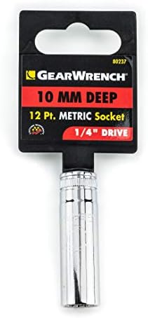 Gearwrench 1/4 Drive 12 pt. Soquete Deep, 10mm - 80237