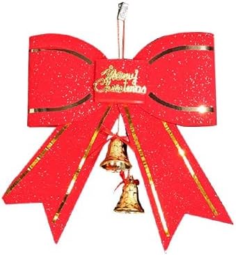 Decoração de árvore de Natal Red Big Bush Tie 13 cm com resina de ornamentos de pipoca de pingente de