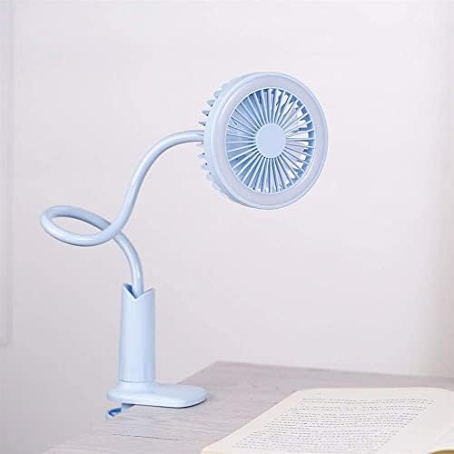 MXJCC Desk Fan Lamp Combo Combo Recarregável Bateria Pessoal Pessoal Fan Pessoal 2 Velocidade Fan Small Led