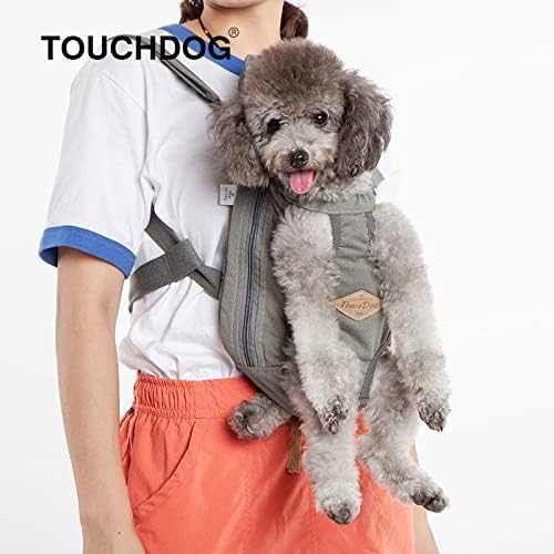 Touchdog Wiggle-Saco de designer de moda da frente e backpack portador de cães, SM, azul