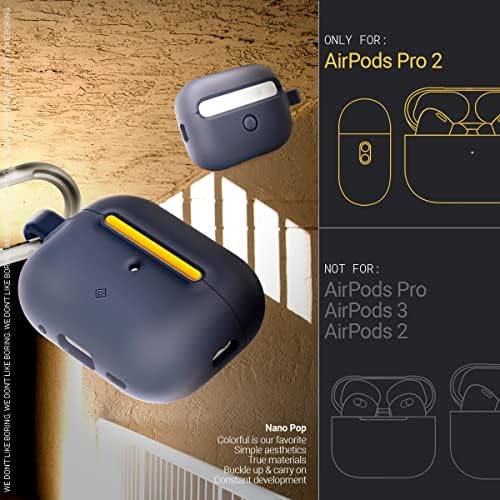 Caseology nano pop para airpods pro 2 caso [chaveiro de chaveiro incluído] projetado para airpods pro 2ª