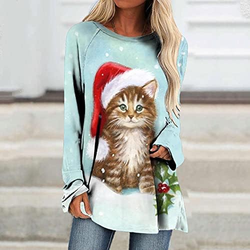 Gatxvg Funny 3D Cat Print Bloups for Womens Short Sleeve T-Shirt camise