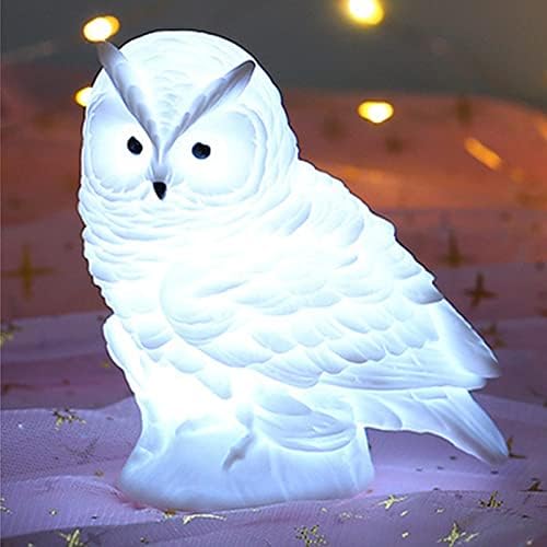 Loensy Owl Shape Animal Lampshade Desk Iluminando Belas Lâmpada Lâmpada de Bedia para Decoração do Quarto