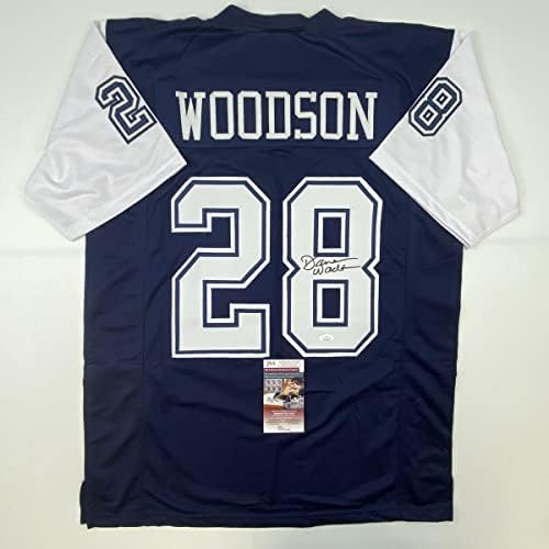 Darren Woodson Woodson Blue Jersey JSA Coa