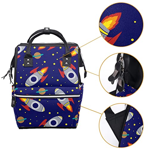 Space Rocket Stars Pattern Freia Tote Bags Modas Mummy Mackp Mack