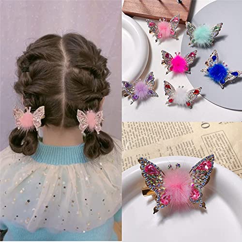Hairpin de borboleta voadora em movimento, clipes de cabelos brilhantes para mulheres para mulheres meninas