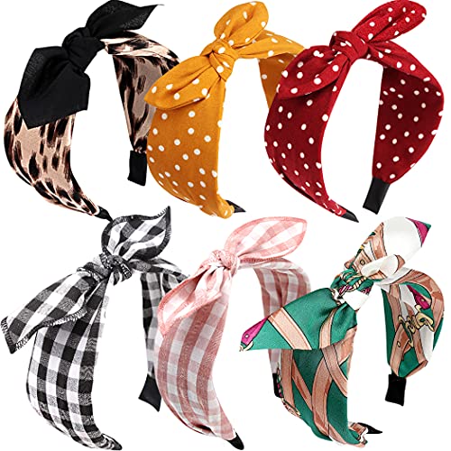 Bandas de cabeça do arco de Anbala para mulheres, bandanas de bolinhas de moda com orelhas de