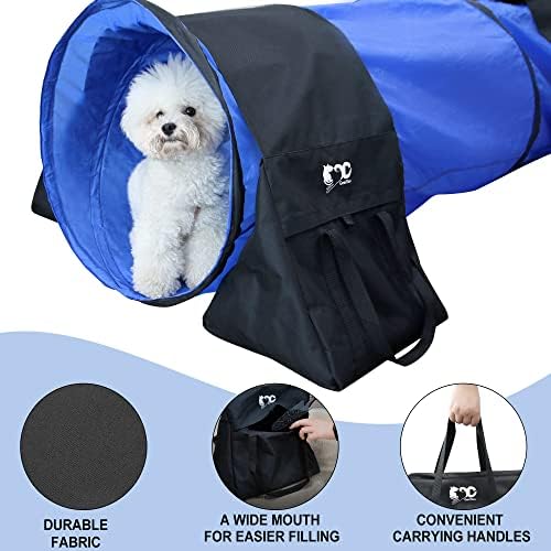 Geerduo 2 Pack Dog Agility Tunnel Sandbags, equipamento de agilidade de cães, treinamento de agilidade para cães