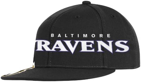NFL Baltimore Ravens End Zone Flat Visor Flex Hat - Tw78Z
