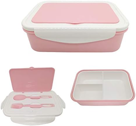 Vikeyhome Bento Box, lancheira, 3 Compartimento Bento Almoço Recipiente, Caixas de Contêiner de