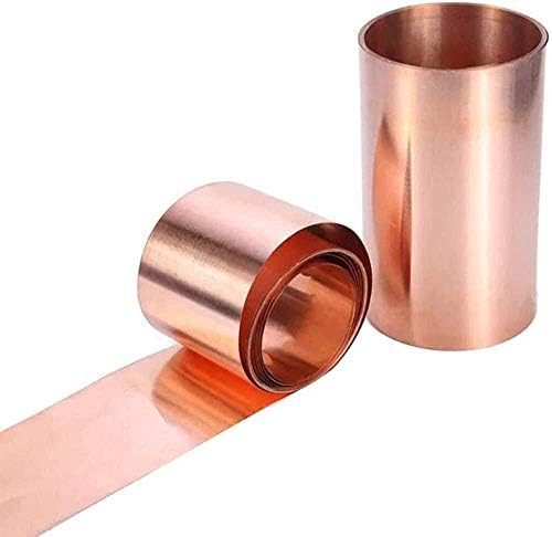 Placa de latão de umky 99,9% de cobre Cu Metal Folha Placa de folha T2 Alta pureza Rolo de papel