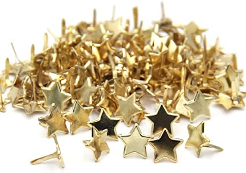 100 PCs/pacote multi-Purpsoe em forma de estrela Pushpins de metal define tacas de polegar de ouro