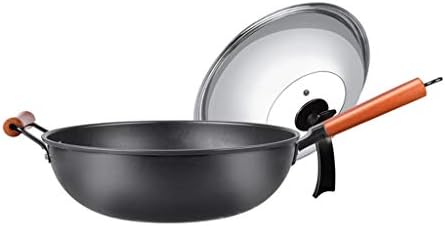 Pote de ferro gydcg, wok anti-stick não revestido para casa, cozinha multifuncional wok wok wok