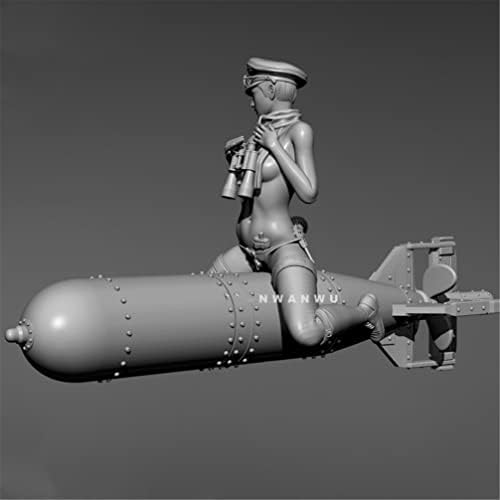 Goodmoel 1/18 WWII Soldado Soldado Soldado Figura Figura Kit, miniaturas desmontadas e sem pintura / XK-7351