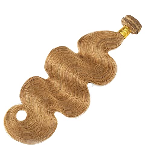 27 Honey Blonde feleira o pacote de cabelo humano de onda do corpo, mesmo comprimento, sem emaranhado teceamento