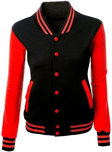 XPRIL Feminino contraste de cores elegantes de mangas compridas jaqueta do colégio