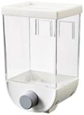 Dbylxmn 5 xícara de vidro de vidro Recipientes com tampas fáceis de prensa- Dispensador de cereal de armazenamento