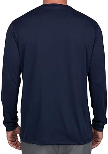 Greg Norman Men's Long Slave Golf Performance Tee | Homens de manga longa camisetas | UPF 50 camisa de mangas compridas.