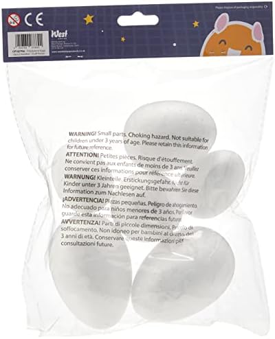 Planeta artesanal de 6 peças ovo de poliestireno variado, branco por planeta artesanal