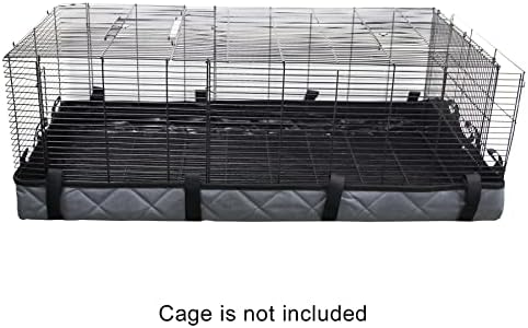 Alfie Pet - Brylee Canvas Capinha capa de gaiola para o habitat de porquinhos -da -índia - cor: cinza
