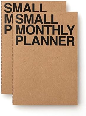 Jstory Pequeno planejador mensal Conjunto de 2 pontos limitados Libra compacta Handy Handy O
