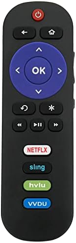 AIDITIYMI Remote Control Replacement Compatible with Roku TV Fit for TCL 55C803 65C803 75S425 75R617 75R615 75R615 75Q825 75C807 65S425 65S405 65S525 65S517 65S517 65R625 65R617 65R615 65C807