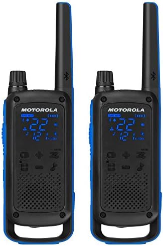 Motorola Talkabout T800 Radios de mão dupla, 2 pacote, preto/azul