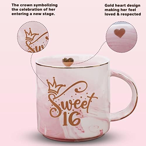 Mad Custom Sweet 16 Gifts for Girls, 16º doce Decorações de dezesseis anos Presentes para meninas, caixa de presentes exclusiva para menina de 16 anos, filha sobrinha