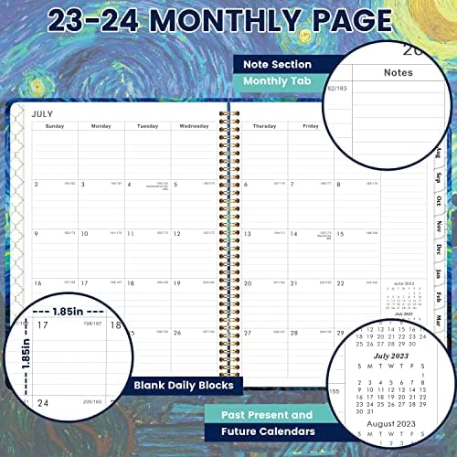 2023-2024 Planejador - Planejador Semanal e Mensal 2023, julho de 2023 - junho de 2024, 11 x 9, cobertura
