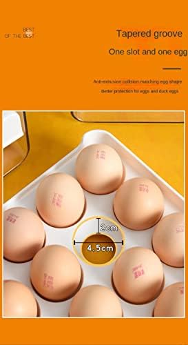 JZRH gaveta tipo caixa de ovo transparente caixa de armazenamento de ovo visível cozinha refrigerador doméstico