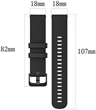 Banda de relógio de silicone ndjqy para 20mm de pulseira universal de 22 mm compatível com a maioria