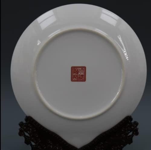 10 Antique Qing Qianlong Porcelain Famille Rose Flowes Riques Plate Ornament