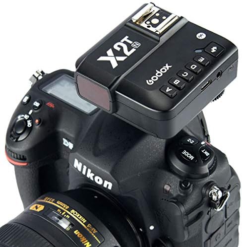 Gatilho flash sem fio GODOX X2T-N TTL para Nikon, Suporte 1/8000s HSS Função, 5 botão de grupo dedicado