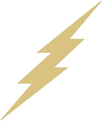 Lightning Bolt Cutout Decoração de casa inacabada Decoração sazonal Thunder Storm Day Day Craft Mdf MDF Estilo